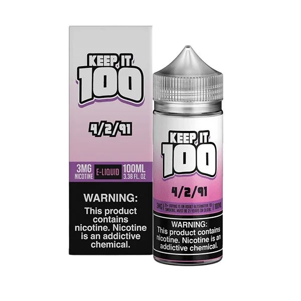 4/2/91 (Shake) by Keep It 100 Synthetic 100ml