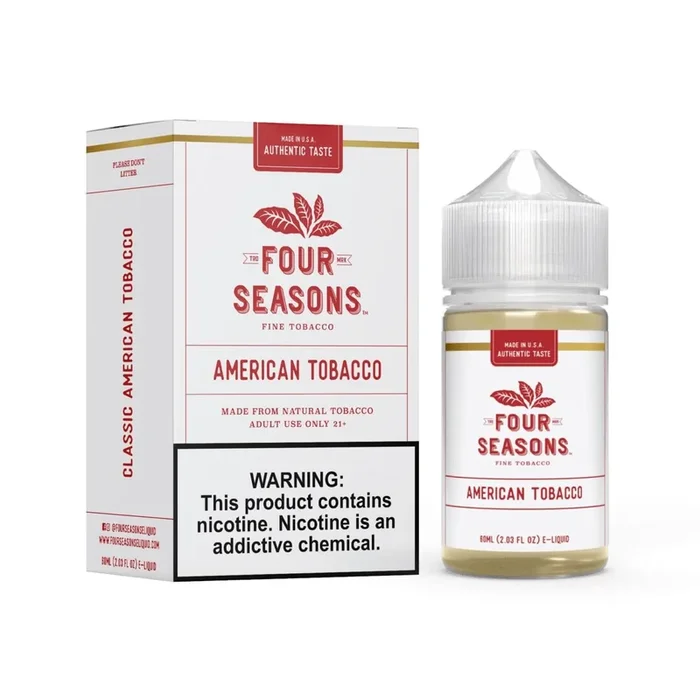 American Tobacco by Four Seasons E-Liquid 60mL (Freebase)