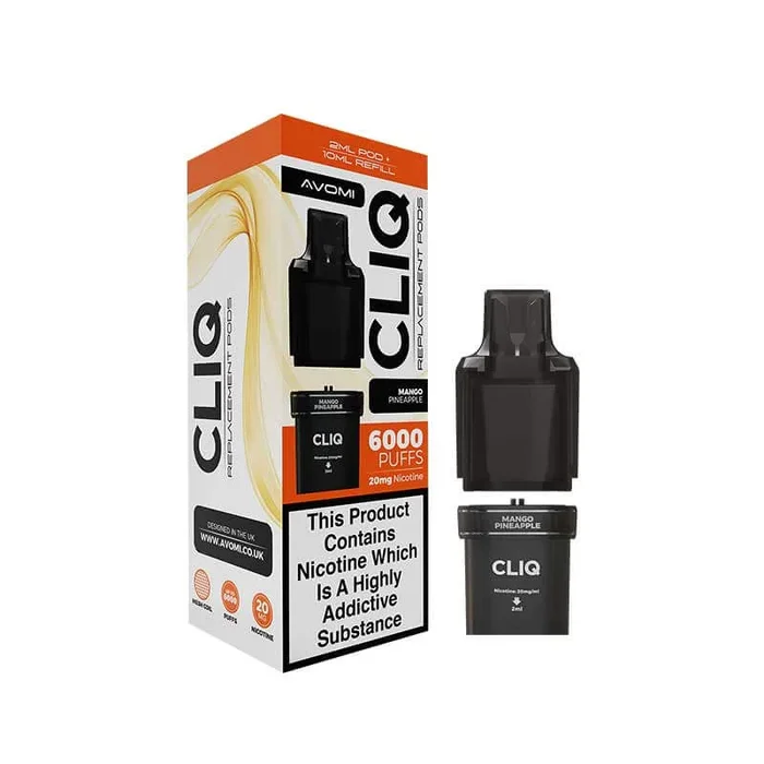 Avomi CLIQ Prefilled Vape Pod + Refill – Mango Pineapple