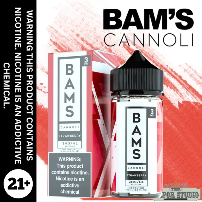 BAMS CANNOLI Strawberry Cannoli Premium E-Liquid 100ML
