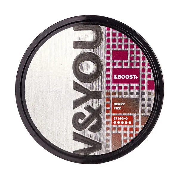 Berry Fizz &Boost+ Nicotine Pouches by V&YOU