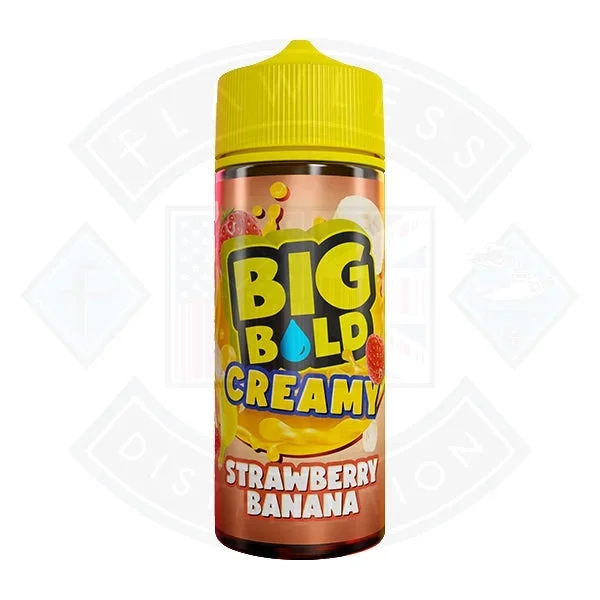 Big Bold Creamy – Strawberry Banana 0mg 100ml Shortfill