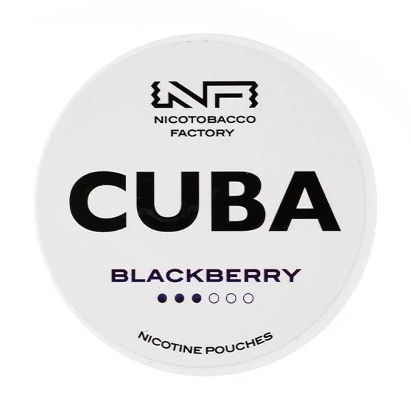 Blackberry Nicotine Pouches by Cuba White
