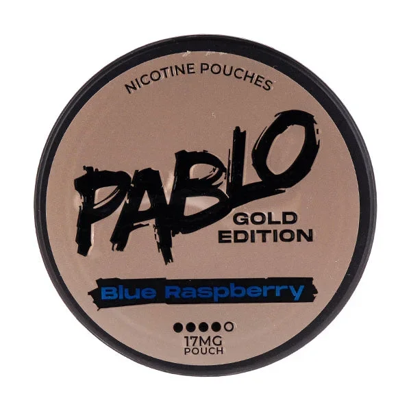Blue Raspberry Gold Edition Nicotine Pouches by Pablo