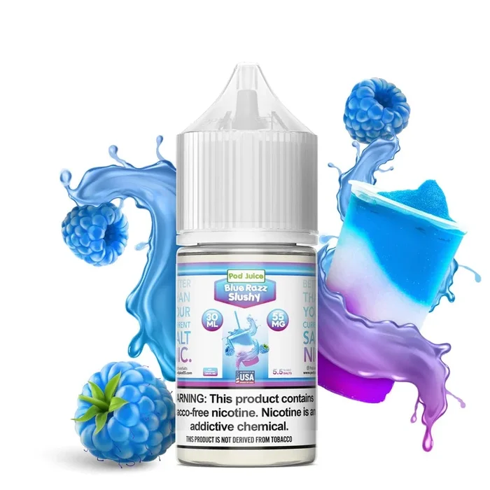 Blue Razz Slushy SALT – Pod Juice – 30mL