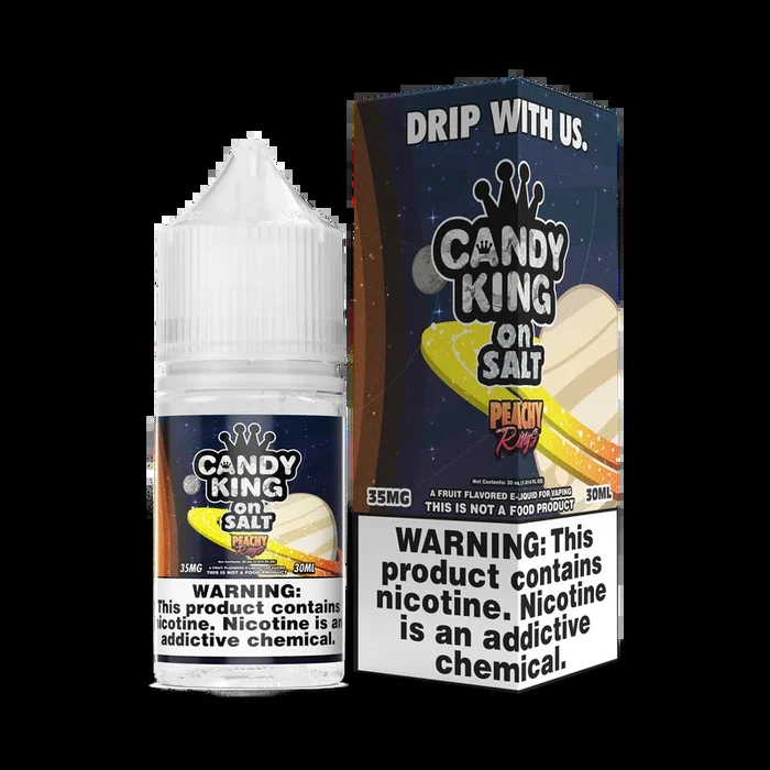 CANDY KING on SALT – Peachy Rings – 30ML E-Liquid
