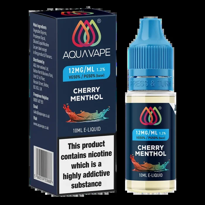 Cherry Menthol E-Liquid by Aquavape – 10ml