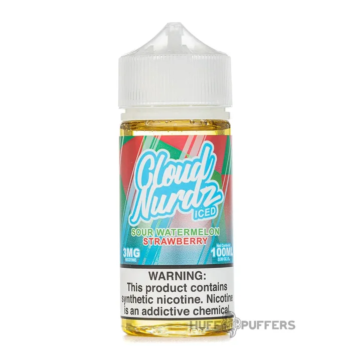 Cloud Nurdz – Iced Sour Watermelon Strawberry 100mL