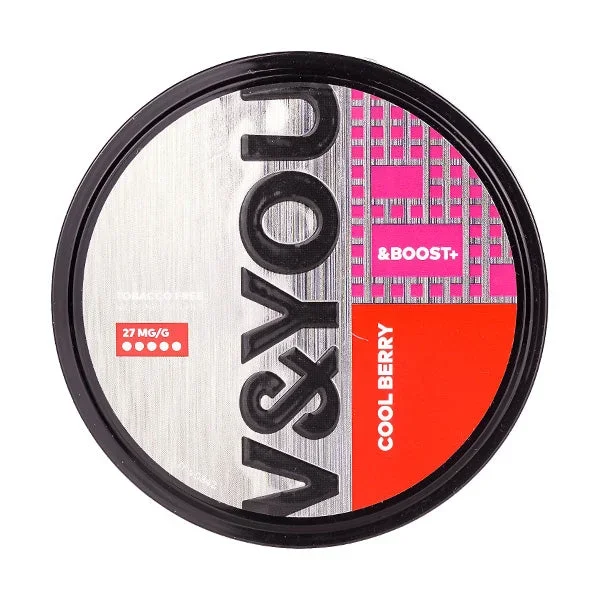 Cool Berry &Boost+ Nicotine Pouches by V&YOU