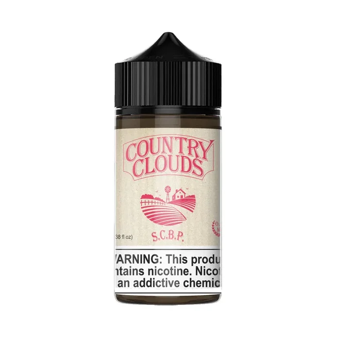 Country Clouds – Strawberry Corn Bread Puddin’ – 100ML E-Liquid