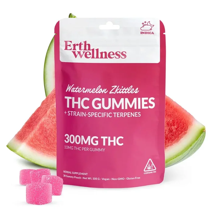 Δ9 THC Gummies – Watermelon Zkittles – Strain Specific (Indica) – 300mg