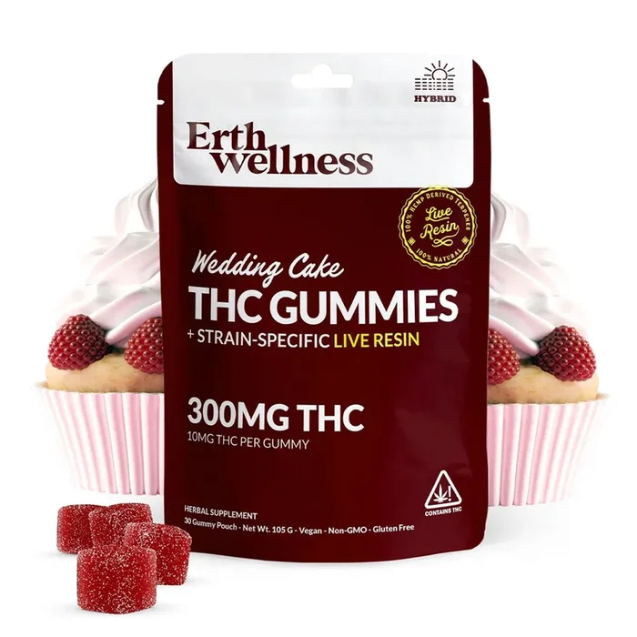 Δ9 THC Gummies – Wedding Cake – Live Resin (Hybrid) – 300mg