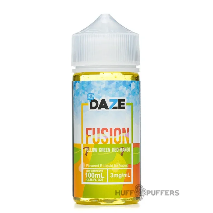 Daze Fusion – Yellow Green Red Mango Iced 100mL