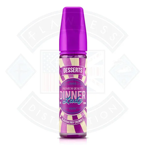 Dinner Lady Desserts – Blackberry Crumble 0mg 50ml Shortfill