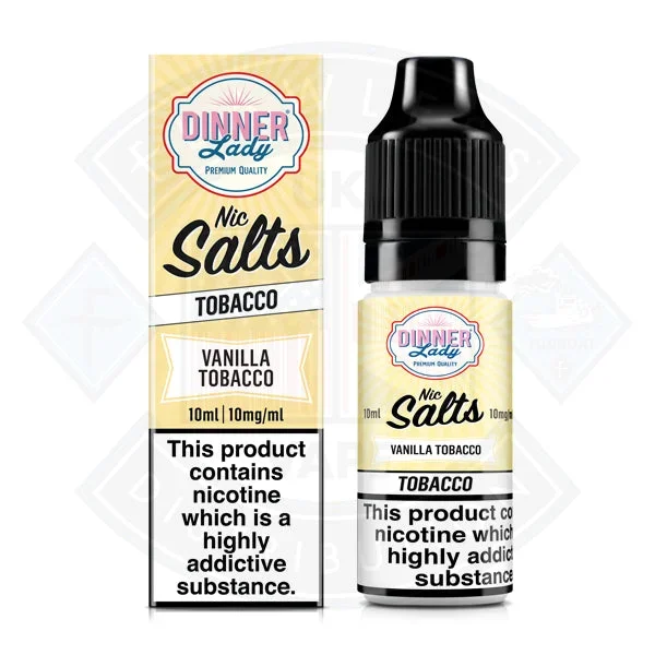 Dinner Lady Nic Salt – Tobacco – Vanilla Tobacco 10ml