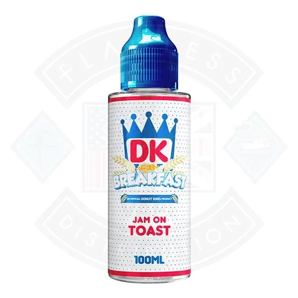 Donut King Breakfast – Jam on Toast 0mg 100ml Shortfill