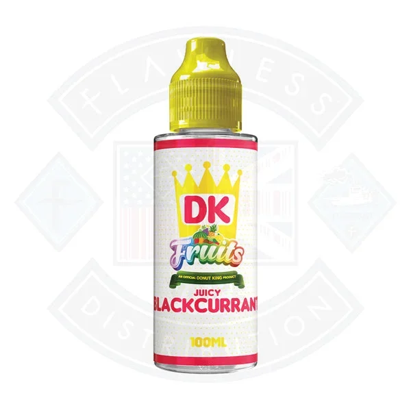 Donut King Fruits – Juicy Blackcurrant 0mg 100ml Shortfill