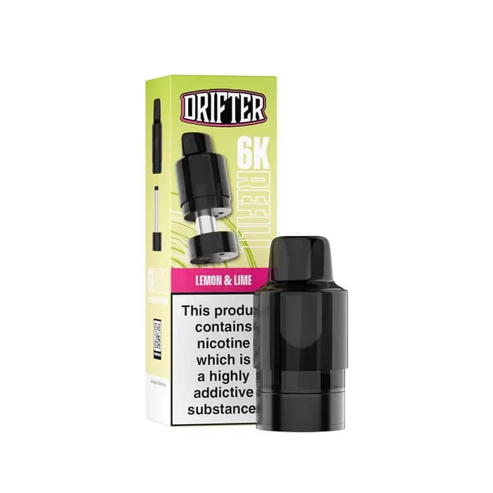 Drifter 6K Lemon & Lime Prefilled Vape Pod + Refill – 1PK
