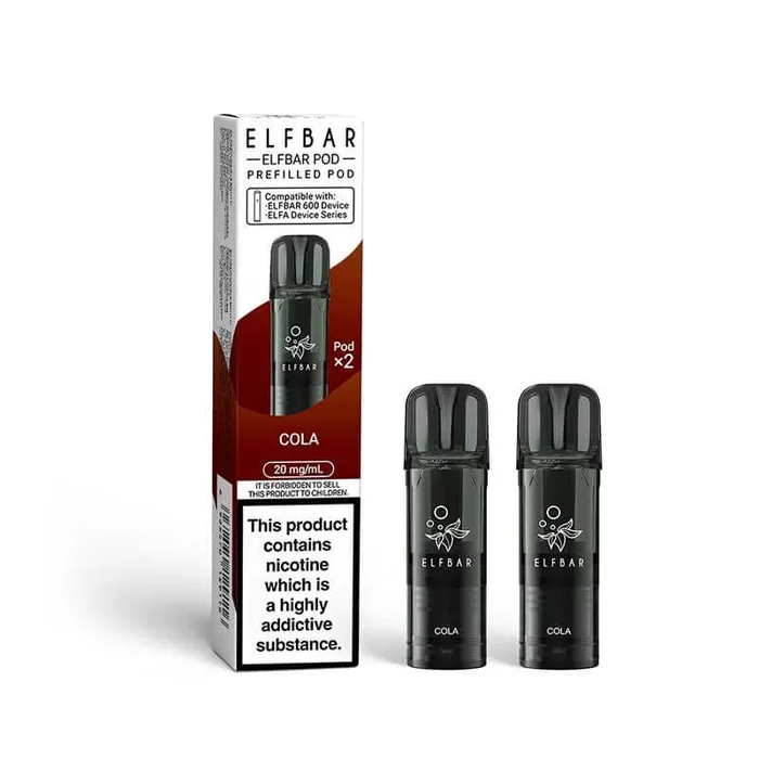 Elf Bar 600 Cola Prefilled Vape Pods 20mg – 2PK