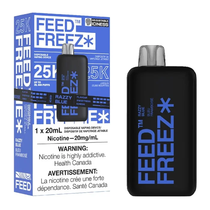 FEED Freez 25K Disposable Vape Device – Razzy Blue 20ml
