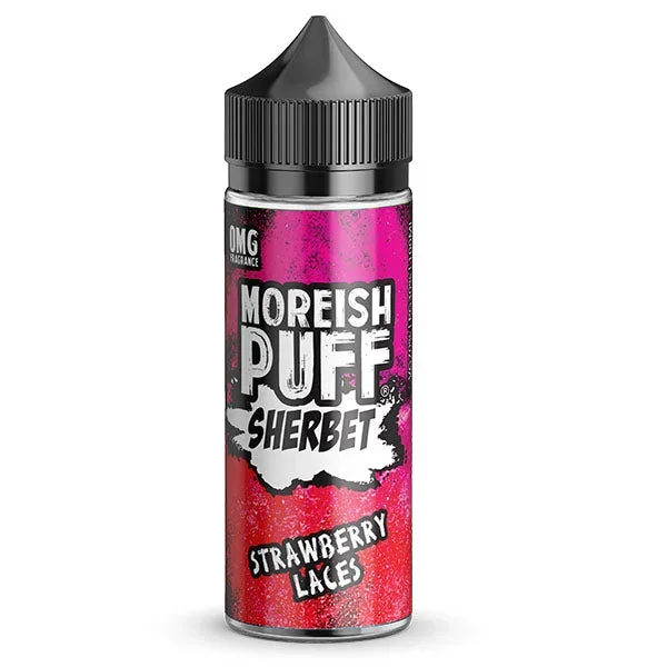 Moreish Puff Sherbet Strawberry Lace 0mg 100ml Shortfill E-liquid