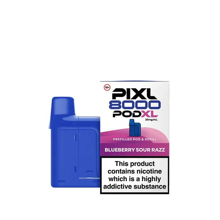 PIXL 8000 Blueberry Sour Razz Prefilled Pod + Refill