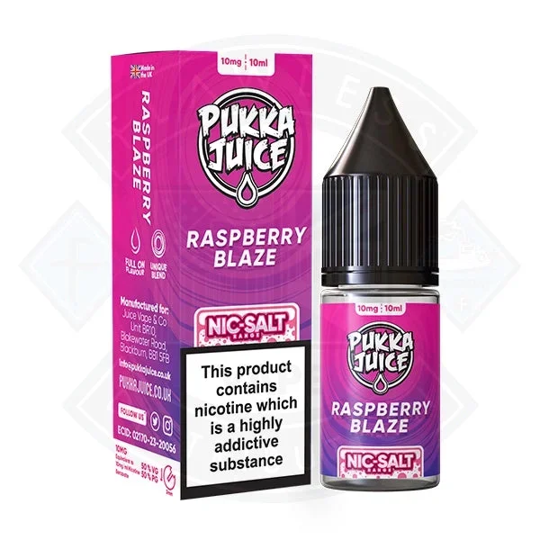Pukka Juice – Nic Salt Raspberry Blaze 10ml E-liquid