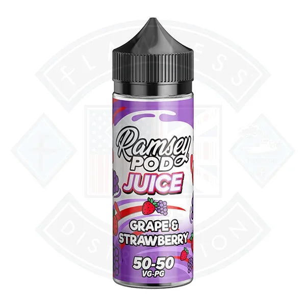 Ramsey Pod Juice Grape Strawberry 0mg 100ml Shortfill