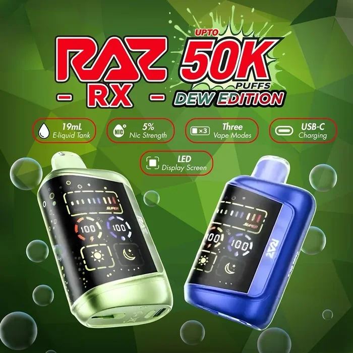 RAZ RX50K Disposable Vape – Dew Edition