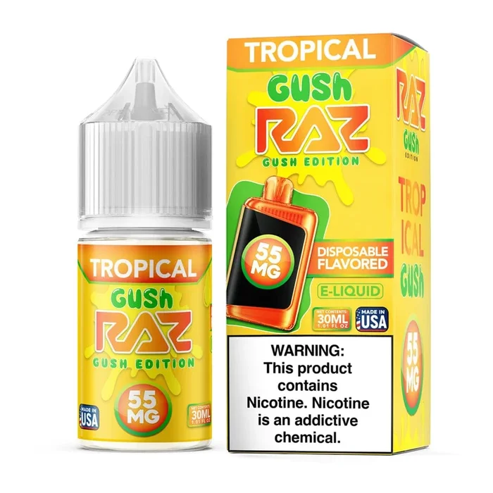 Tropical GUSH SALT – Pod Juice x Raz E-Liquid – 30mL