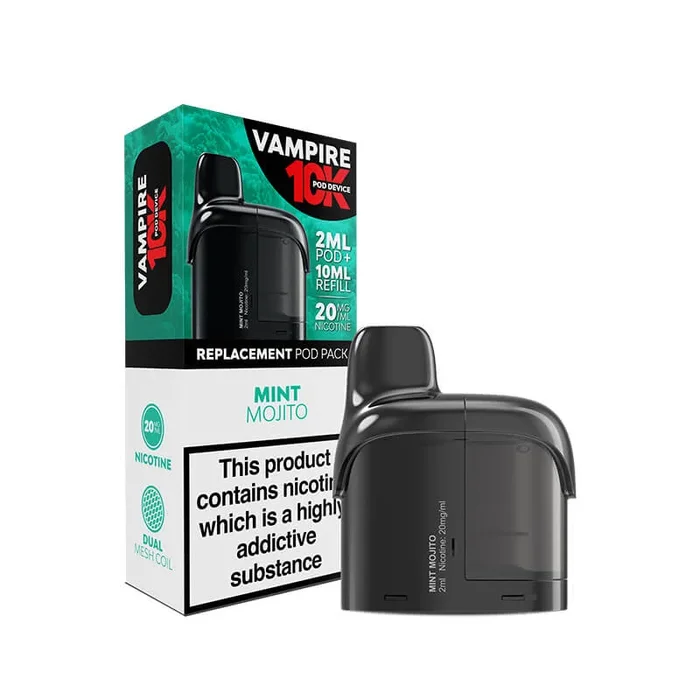 Vampire 10K Mint Mojito Prefilled Vape Pods + Refill