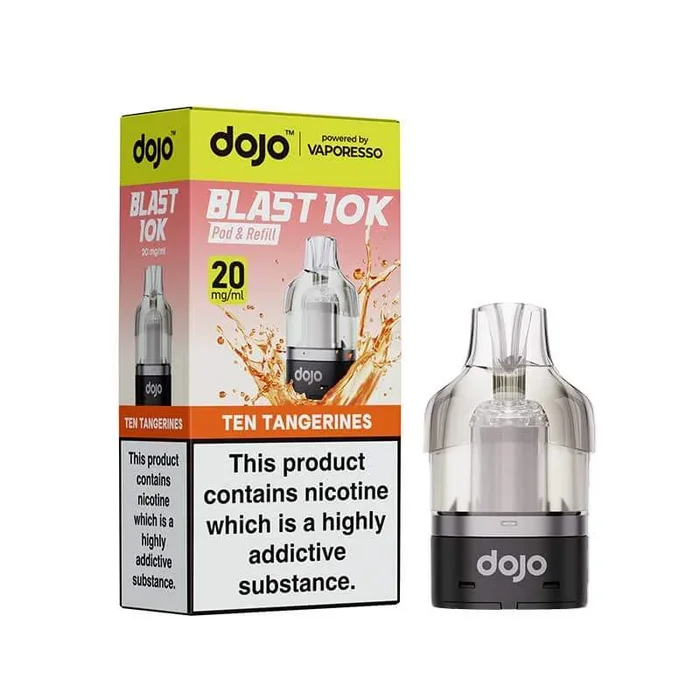 Vaporesso DOJO Blast 10K Ten Tangerines Prefilled Pod & Refill