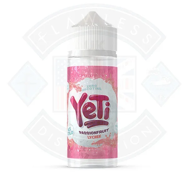 Yeti Ice Cold Passionfruit Lychee 0mg 100ml Shortfill E-Liquid