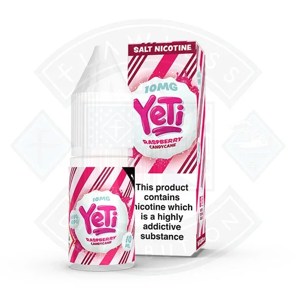 Yeti Salt – Raspberry Candy Cane 10ml E Liquid
