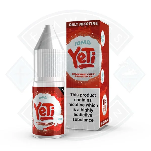 Yeti Salt – Strawberry Cherry Raspberry ICE 10ml E Liquid