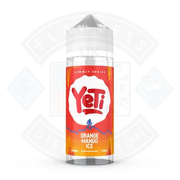 Yeti Summit Series – Orange Mango Ice 0mg 100ml Shortfill